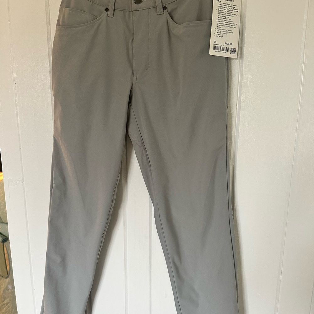 lululemon athletica Men's Light Gray Pants